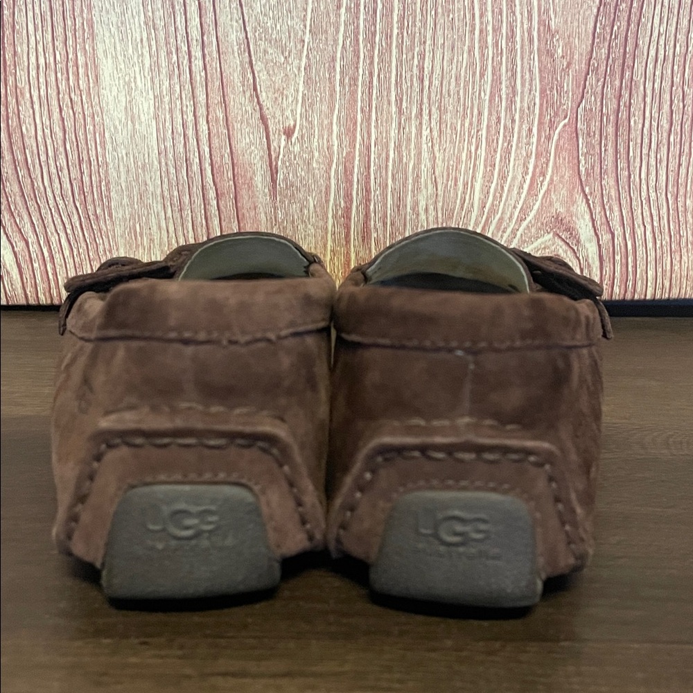 UGG Retreat Women’s Shearling Buckle Moccasin Suede Loafers - Picture 4 of 11